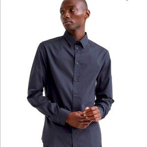 H&M Mens shirt easy iron slim fit size small black